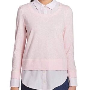 Tommy Hilfiger  Women's Pink Layered Long Sleeve Top